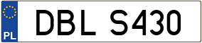 Trailer License Plate